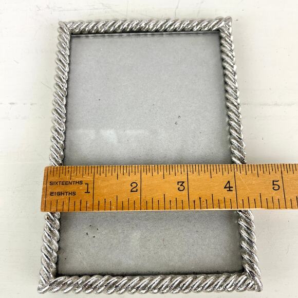 Nicole Miller Home Silver Twisted Rope Photo Frame - Picture 5 of 6